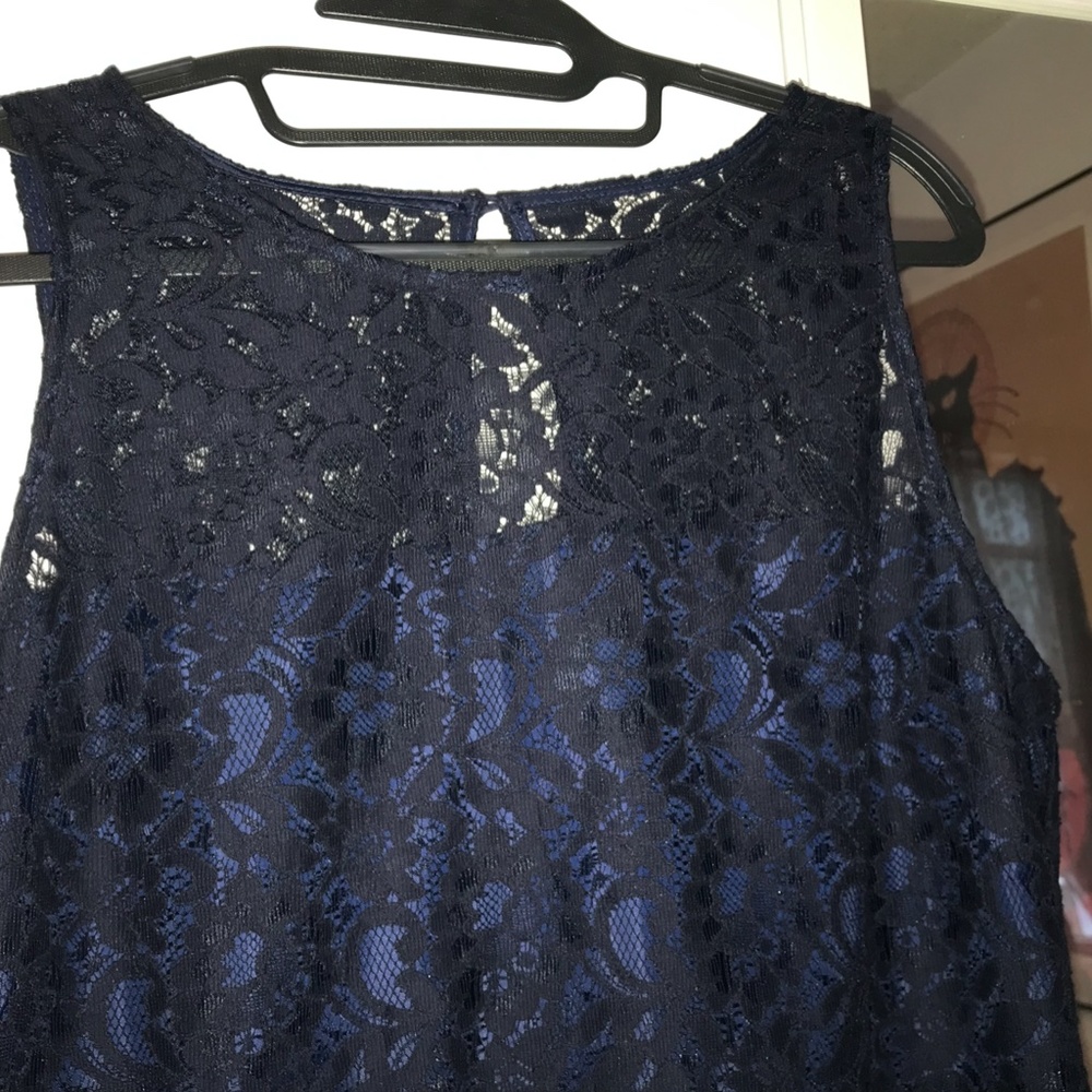 J Crew Lined Navy Lace Knee-Length  Sheath Dress- NWOT